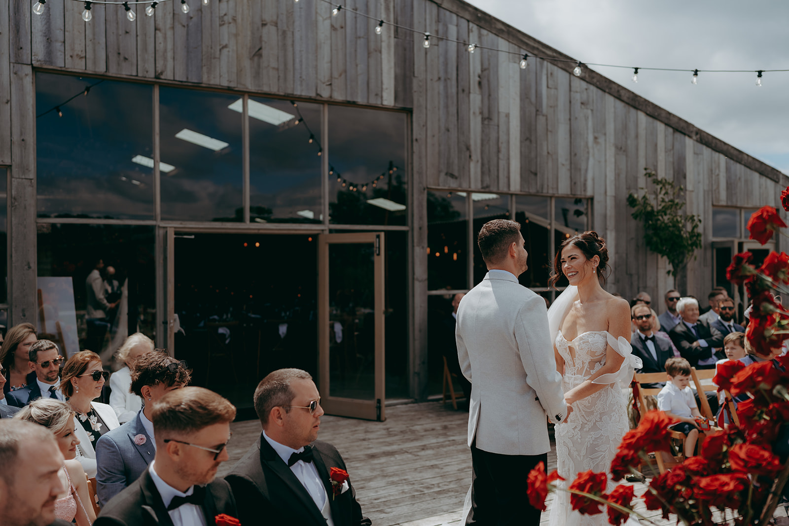 Grange Barn wedding with a F1 theme captured by Joss Denham Photography in Cheshire