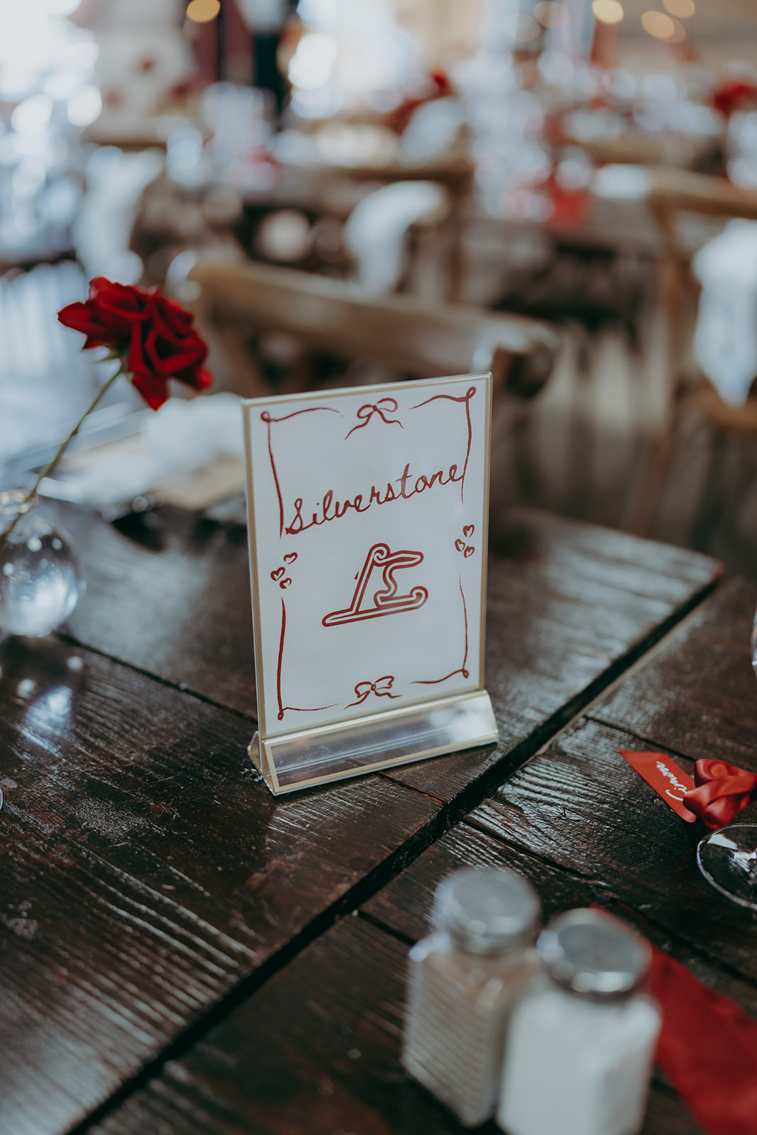 Grange Barn wedding with a F1 theme captured by Joss Denham Photography in Cheshire