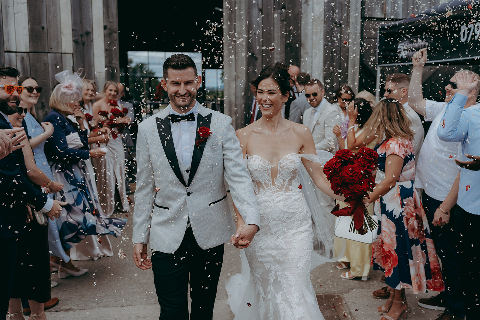 Grange Barn wedding with a F1 theme captured by Joss Denham Photography in Cheshire