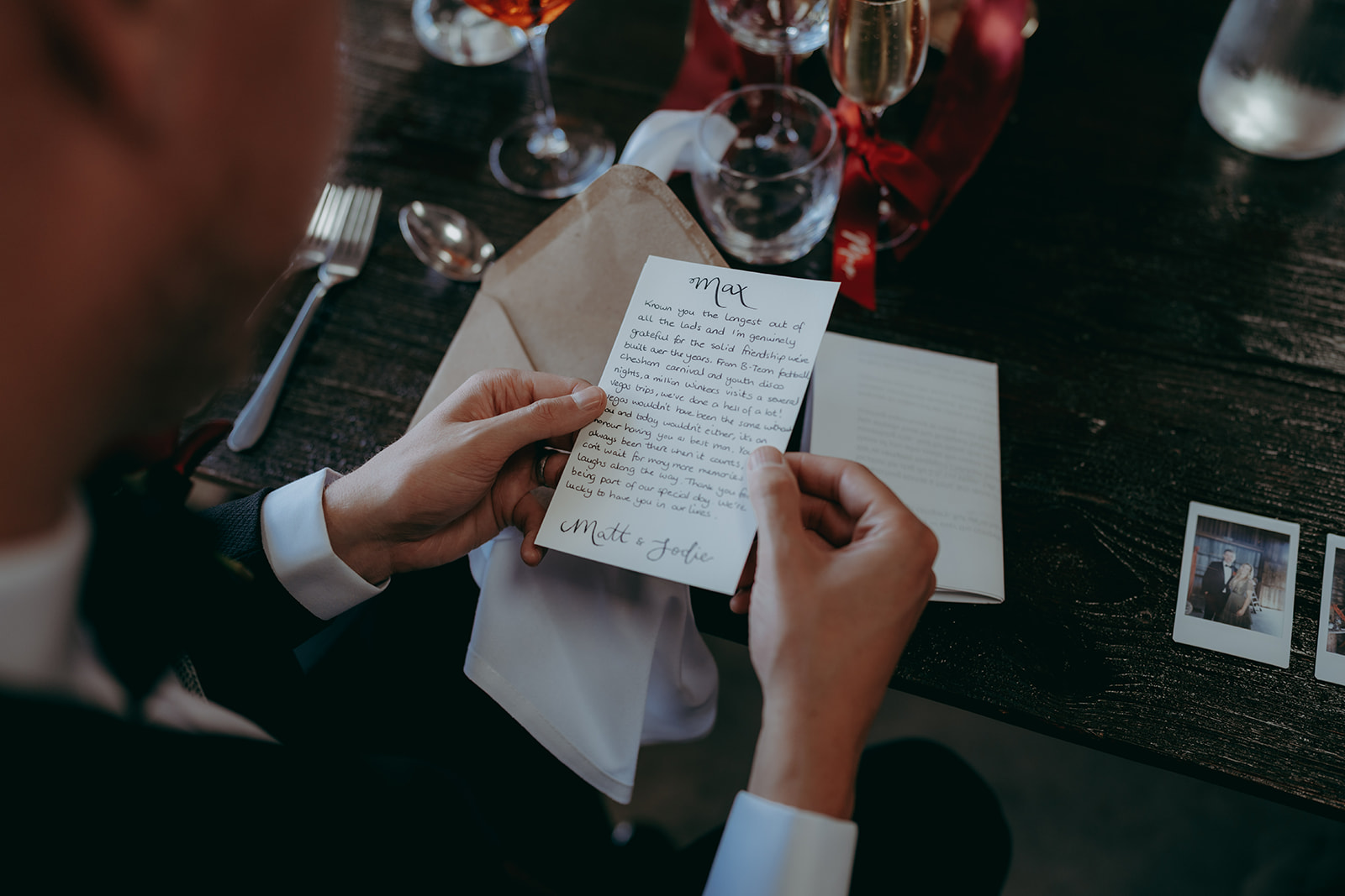 Grange Barn wedding with a F1 theme captured by Joss Denham Photography in Cheshire