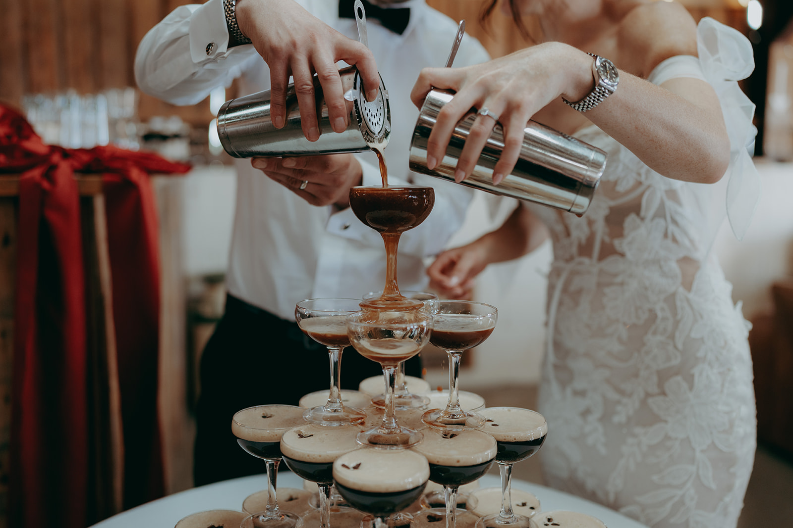 Grange Barn wedding with a F1 theme captured by Joss Denham Photography in Cheshire