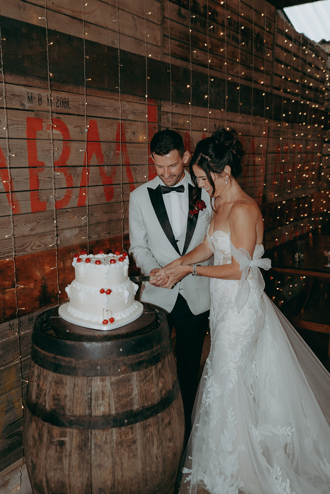 Grange Barn wedding with a F1 theme captured by Joss Denham Photography in Cheshire