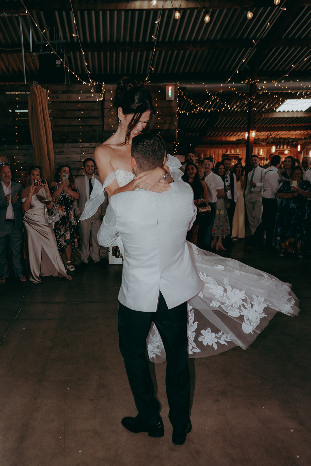 Grange Barn wedding with a F1 theme captured by Joss Denham Photography in Cheshire