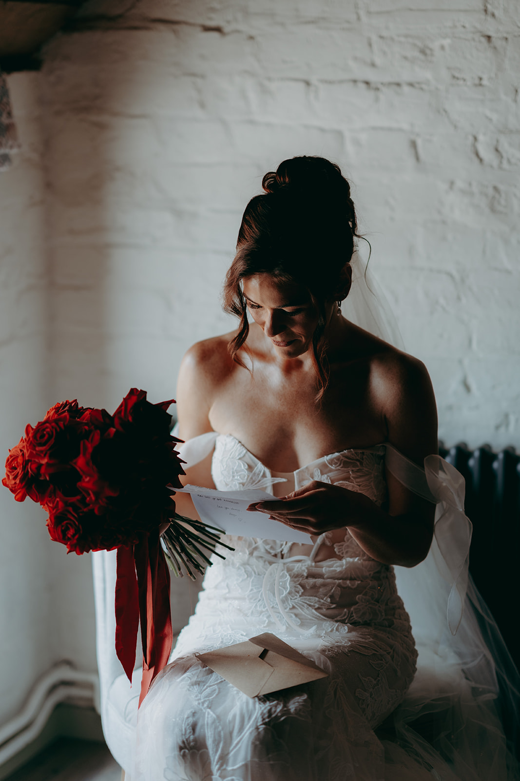 Beautiful bridal portrait by North East UK wedding photographer Joss Denham