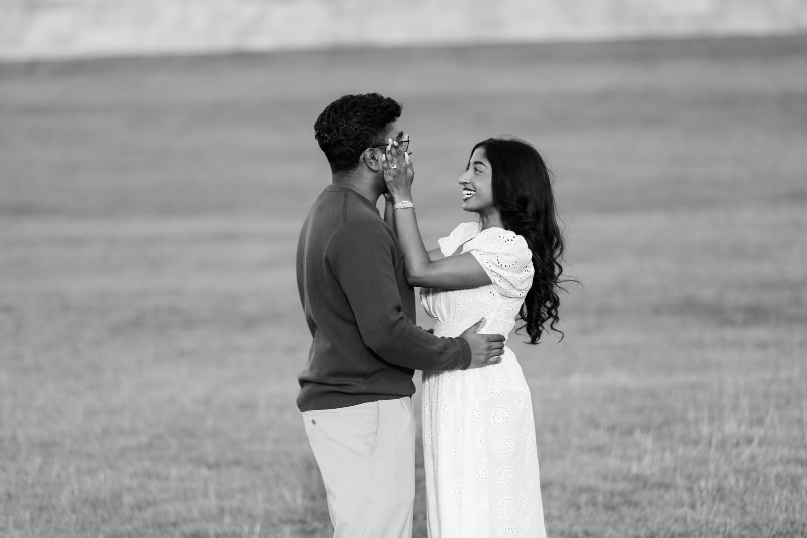 romantic proposal picnic at Chatsworth Derbyshire with Priti Shikotra Photography from Manchester