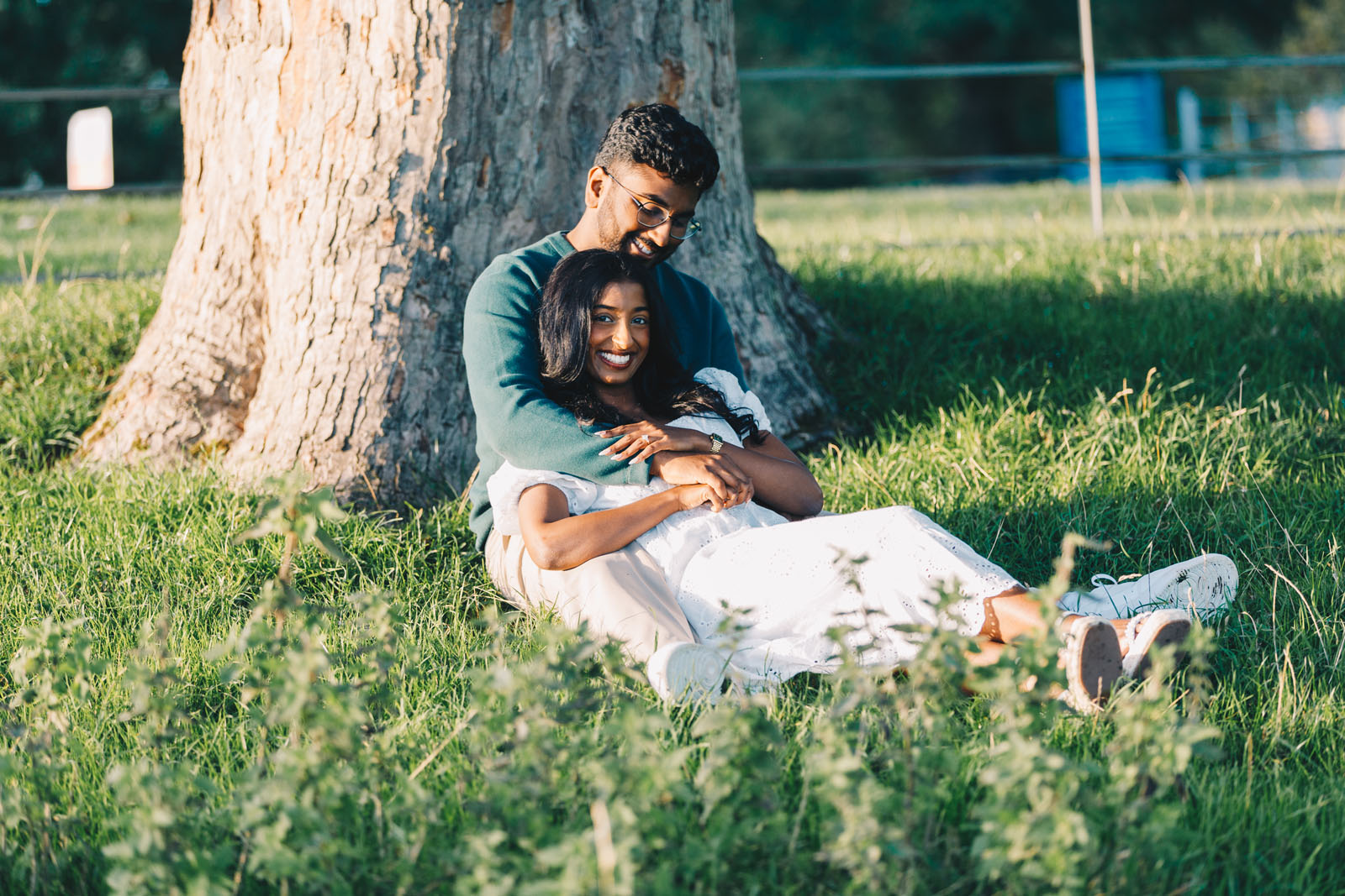 romantic proposal picnic at Chatsworth Derbyshire with Priti Shikotra Photography from Manchester
