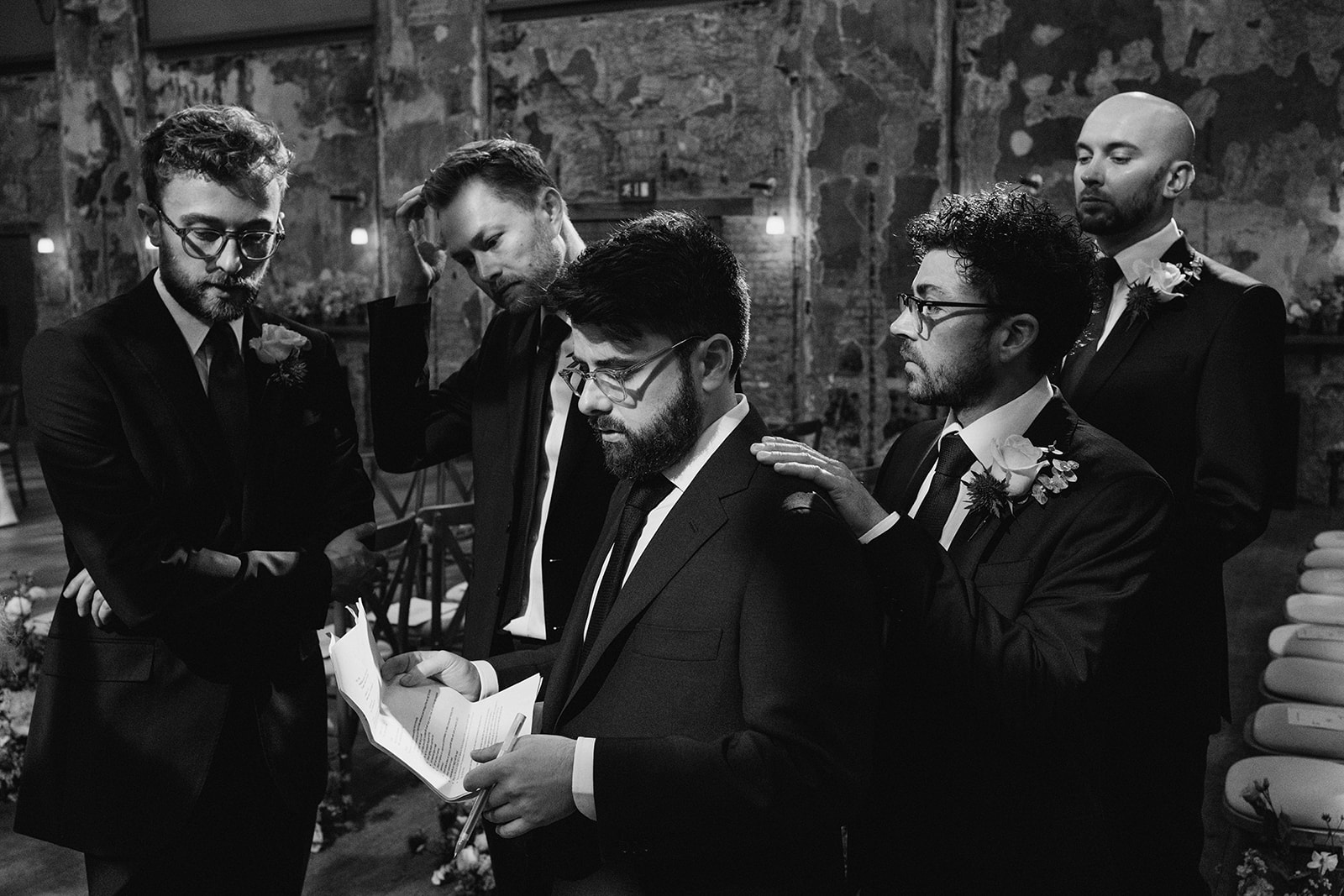 photos from a Battersea Arts Centre wedding with relaxed vibes in a documentary style with York Place Studios