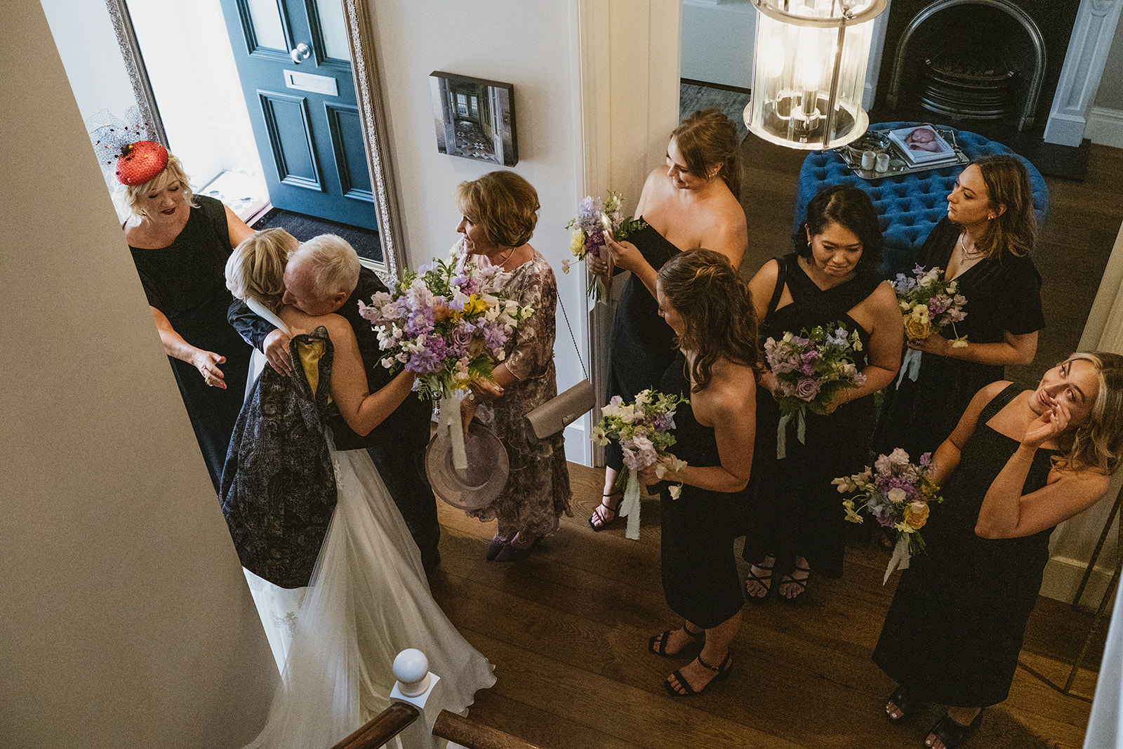 Colette and Rhys's family focused south west London wedding with meadow style florals and natural street photography style with York Place Studios