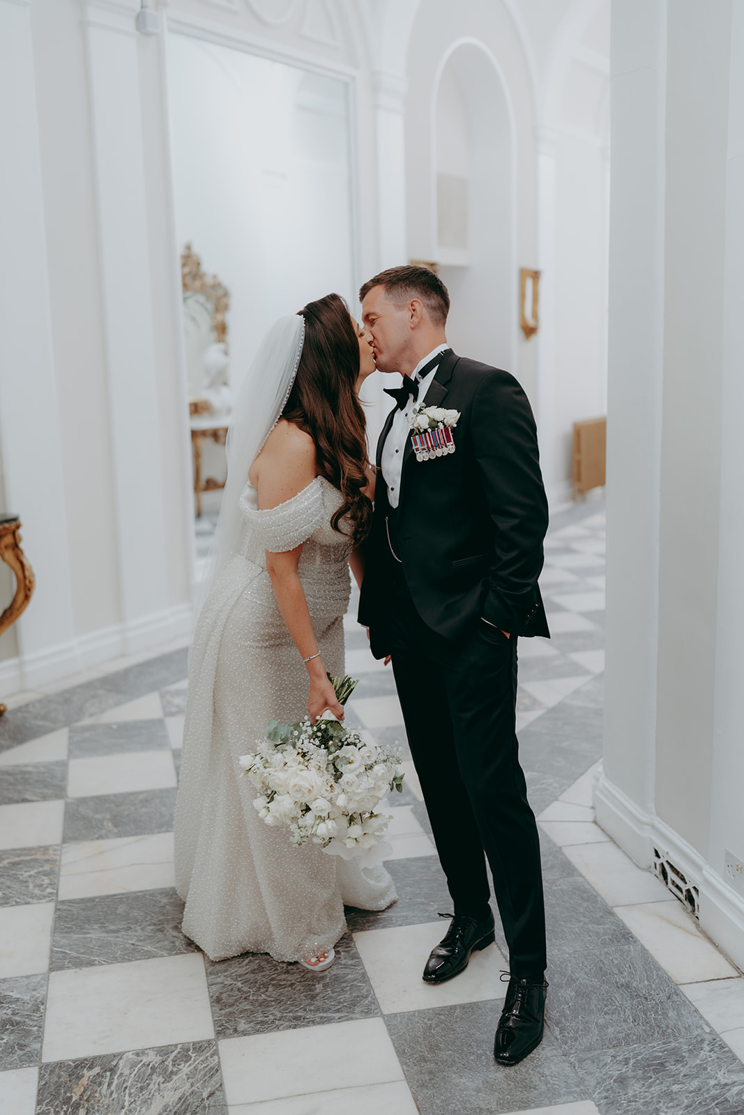Official photographs from a lartington Hall black tie military wedding in 2025 by Joss Denham Photography