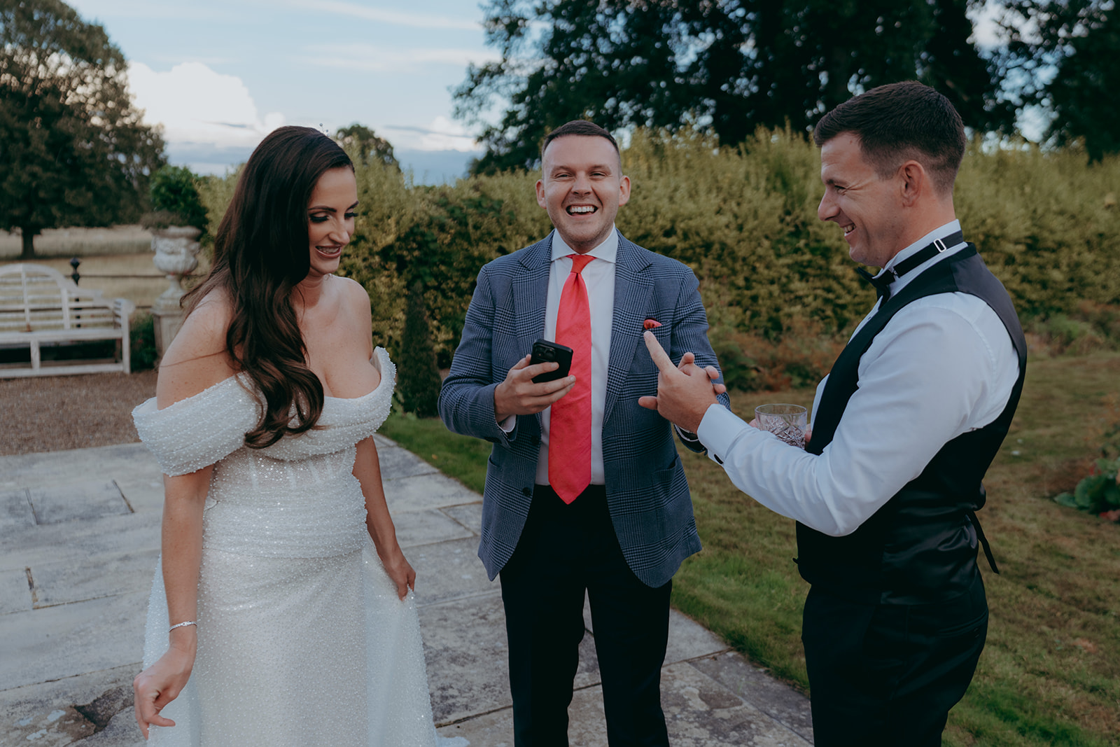 Official photographs from a lartington Hall black tie military wedding in 2025 by Joss Denham Photography