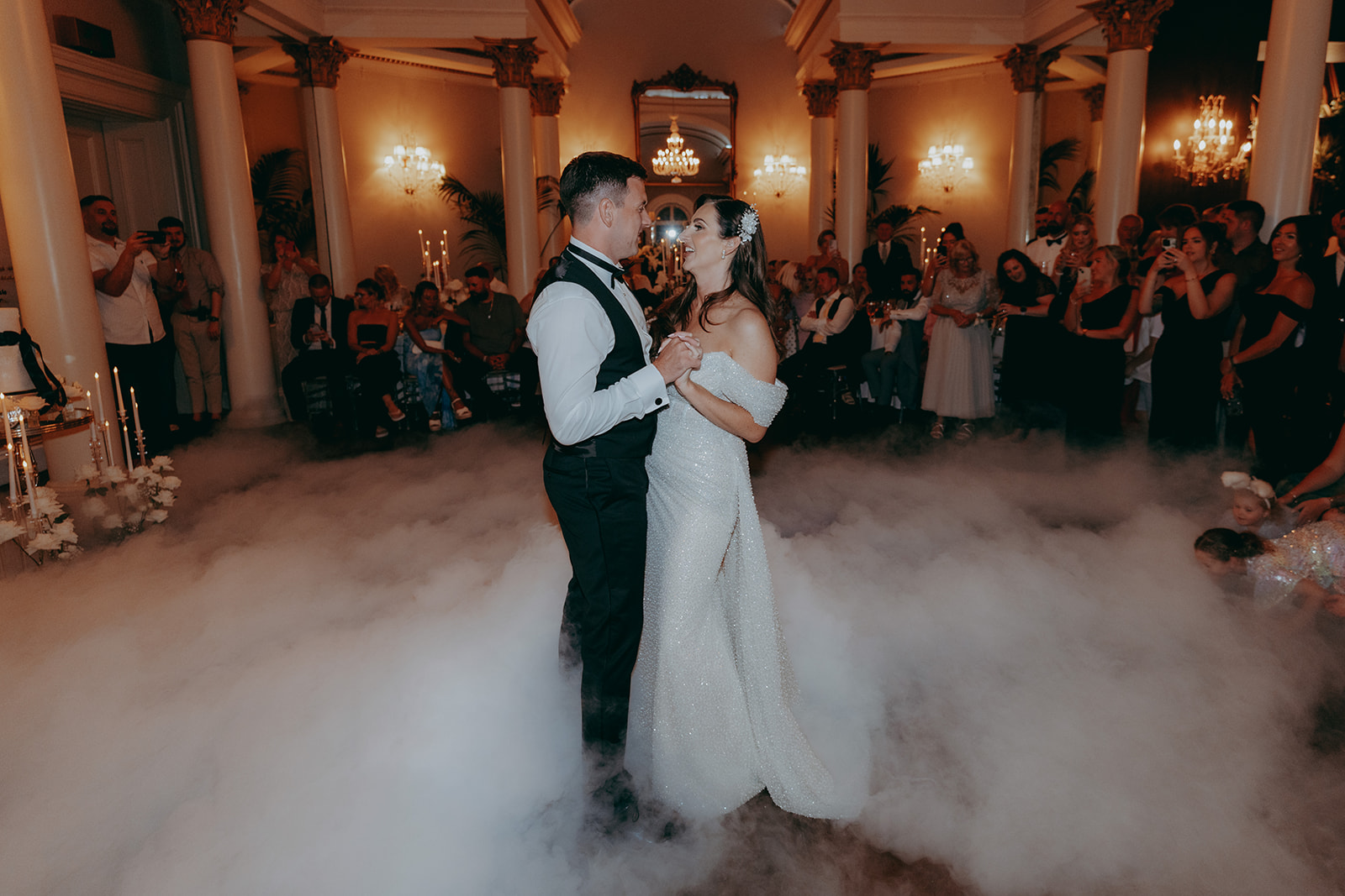 Official photographs from a lartington Hall black tie military wedding in 2025 by Joss Denham Photography