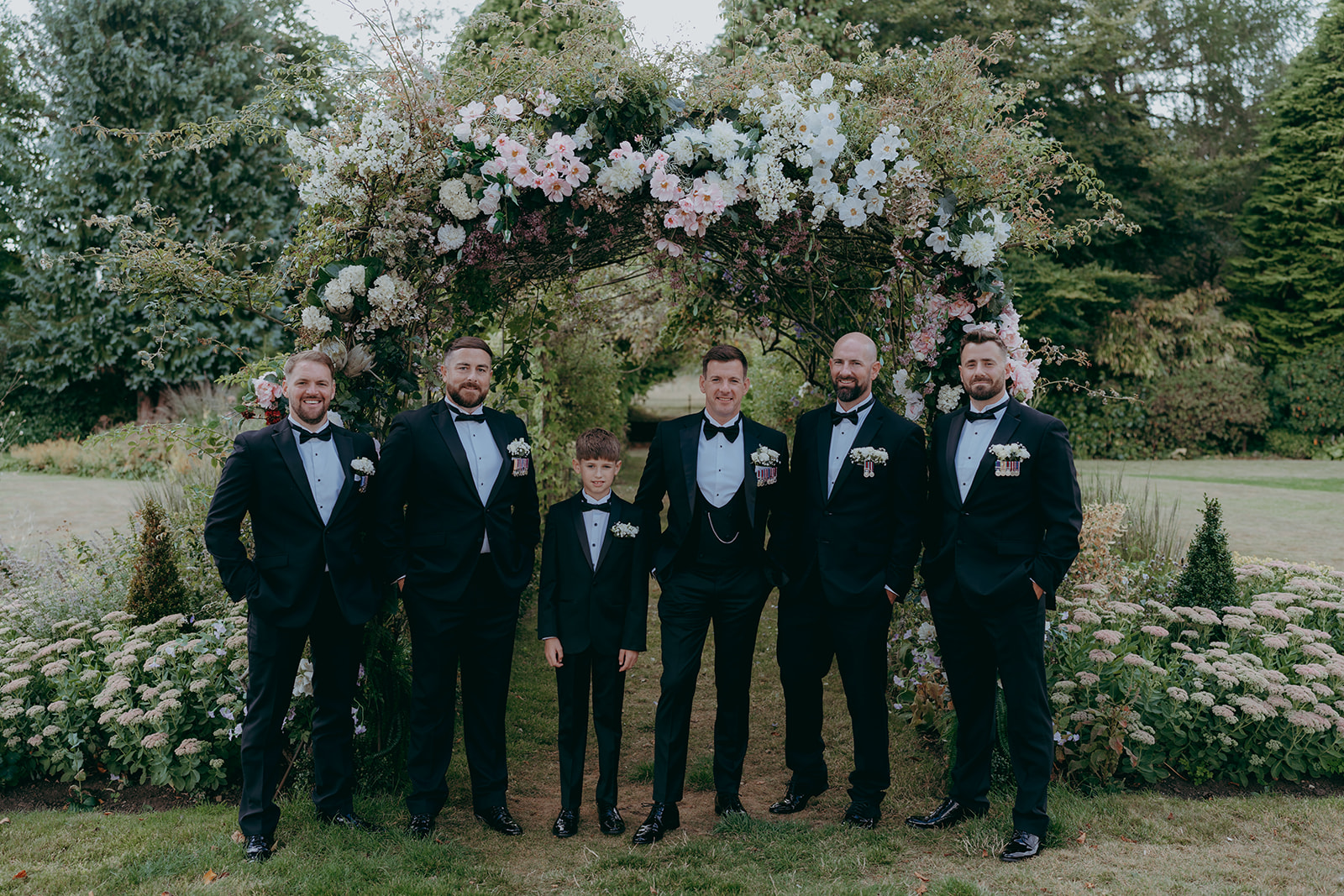 Official photographs from a lartington Hall black tie military wedding in 2025 by Joss Denham Photography