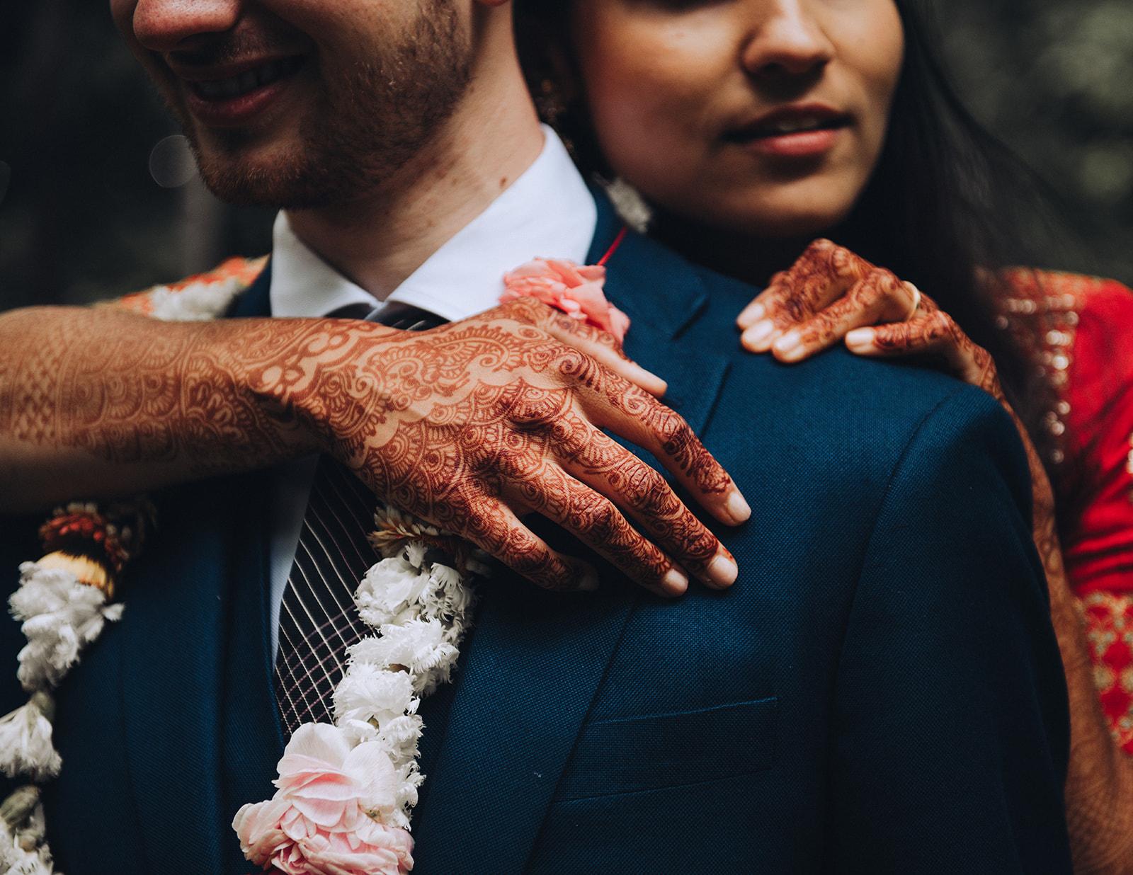 modern English woodland wedding with indian dress and vegan catering, images by Tom Keenan Photography based in Kent