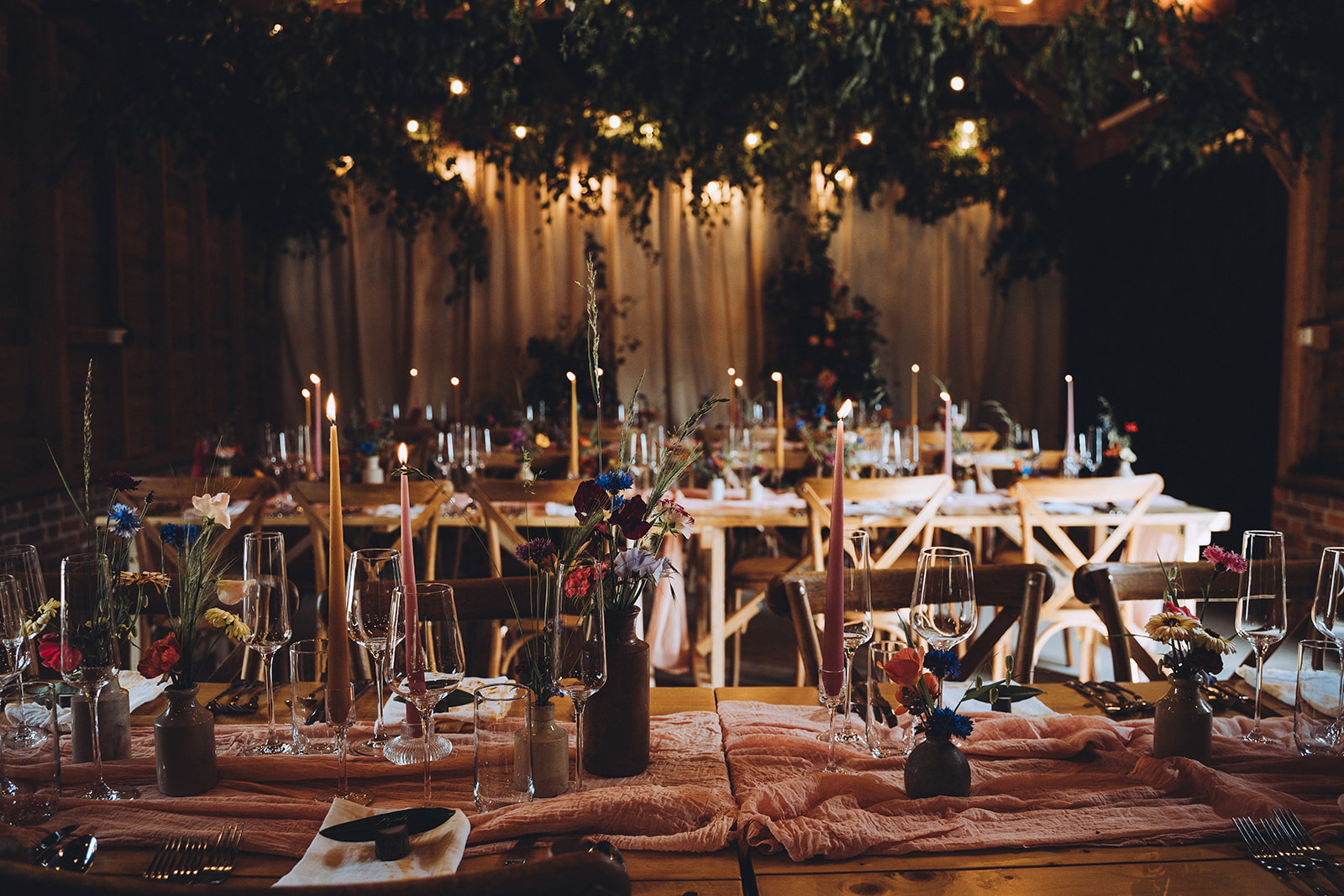 modern English woodland wedding with indian dress and vegan catering, images by Tom Keenan Photography based in Kent