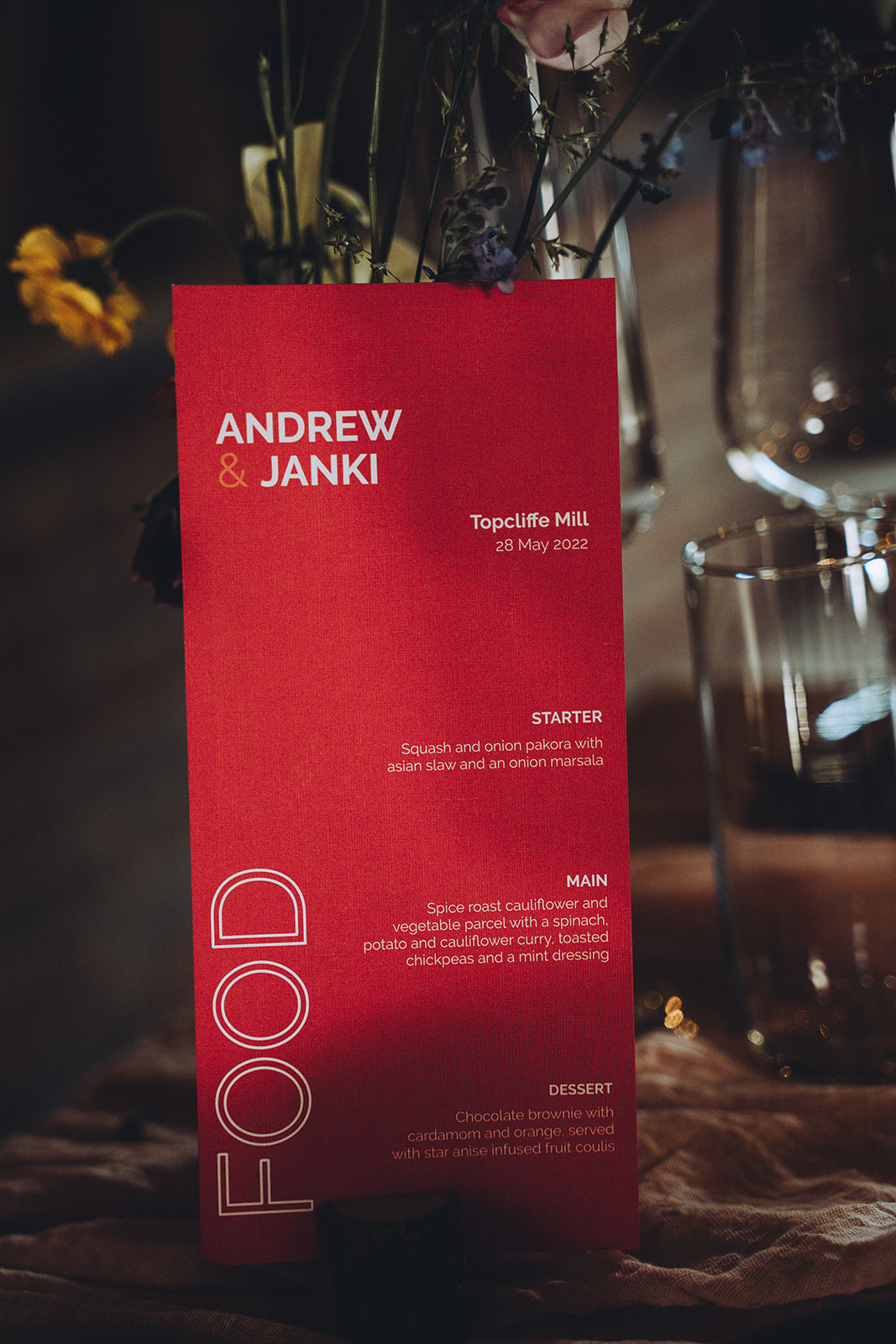 modern English woodland wedding with indian dress and vegan catering, images by Tom Keenan Photography based in Kent