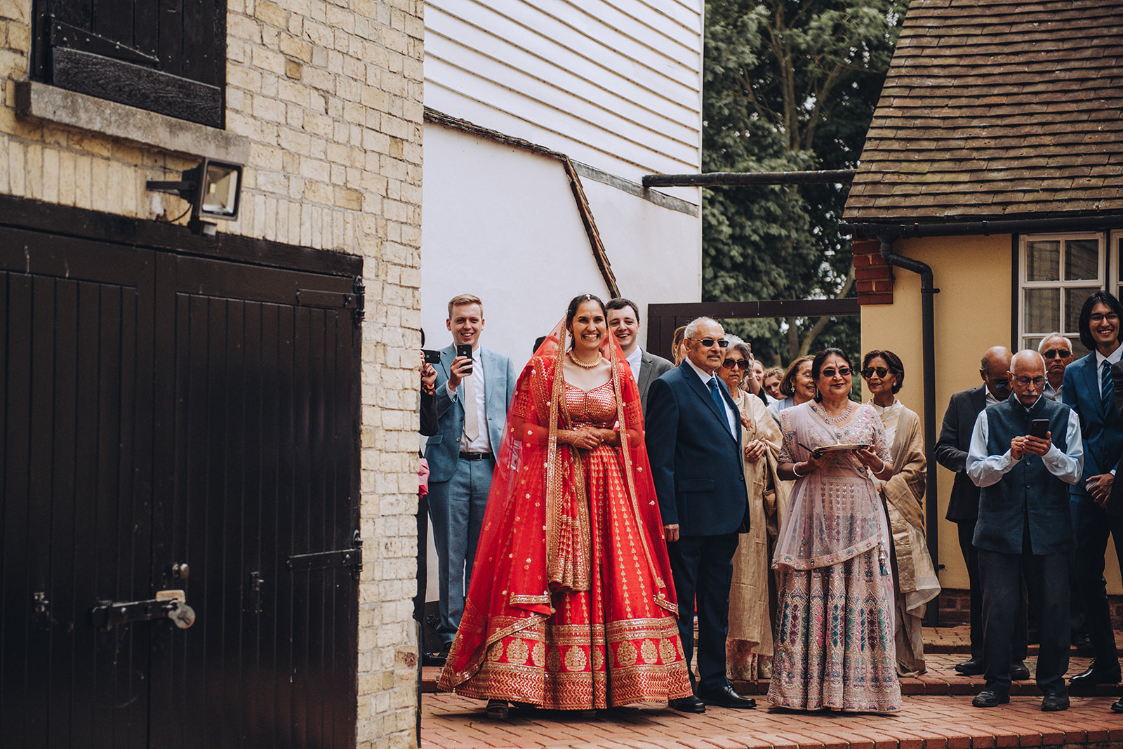 modern English woodland wedding with indian dress and vegan catering, images by Tom Keenan Photography based in Kent