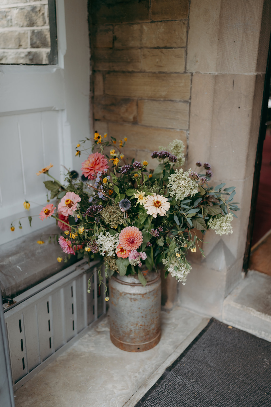 Photos from Tori and Dan's relaxed and natural wedding at Stock Farm Barn by Yorkshire photographer Joss Denham