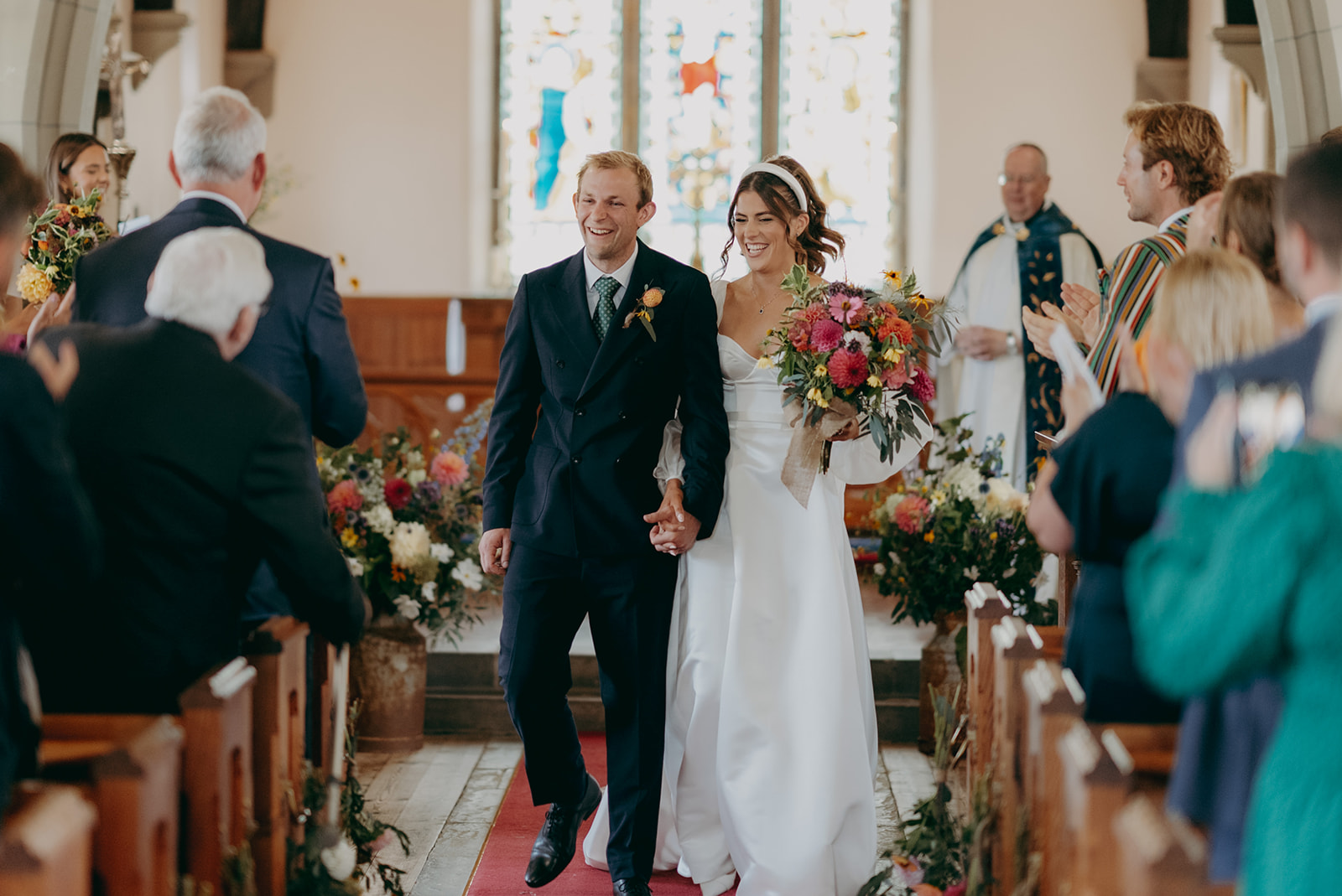 Photos from Tori and Dan's relaxed and natural wedding at Stock Farm Barn by Yorkshire photographer Joss Denham