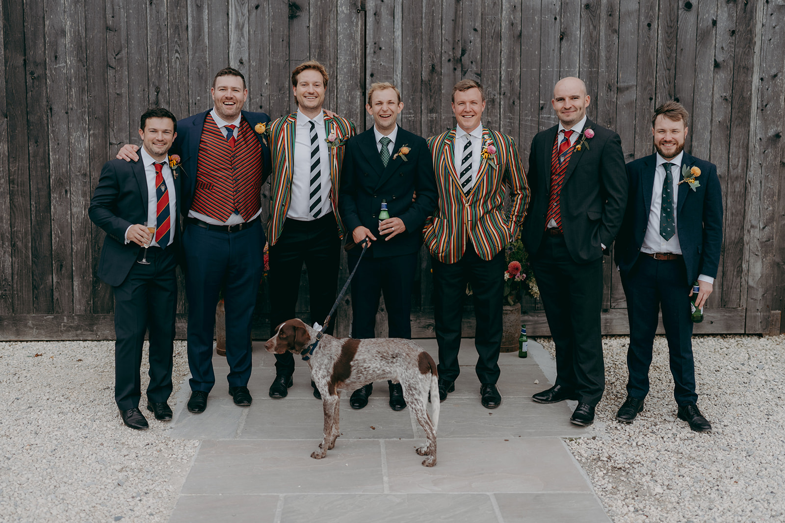 Photos from Tori and Dan's relaxed and natural wedding at Stock Farm Barn by Yorkshire photographer Joss Denham