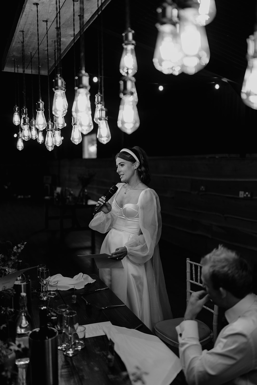 Photos from Tori and Dan's relaxed and natural wedding at Stock Farm Barn by Yorkshire photographer Joss Denham