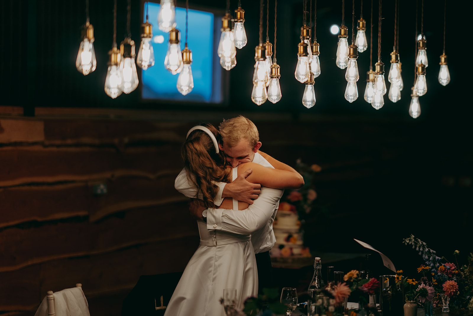 Photos from Tori and Dan's relaxed and natural wedding at Stock Farm Barn by Yorkshire photographer Joss Denham