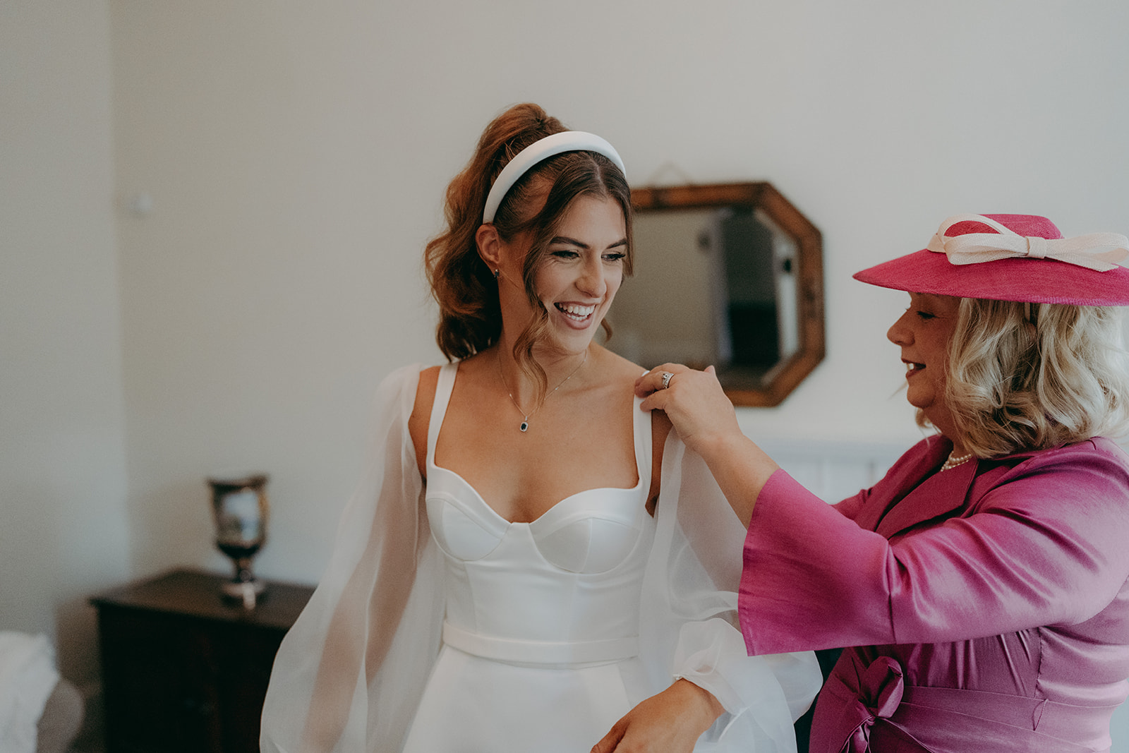 Photos from Tori and Dan's relaxed and natural wedding at Stock Farm Barn by Yorkshire photographer Joss Denham