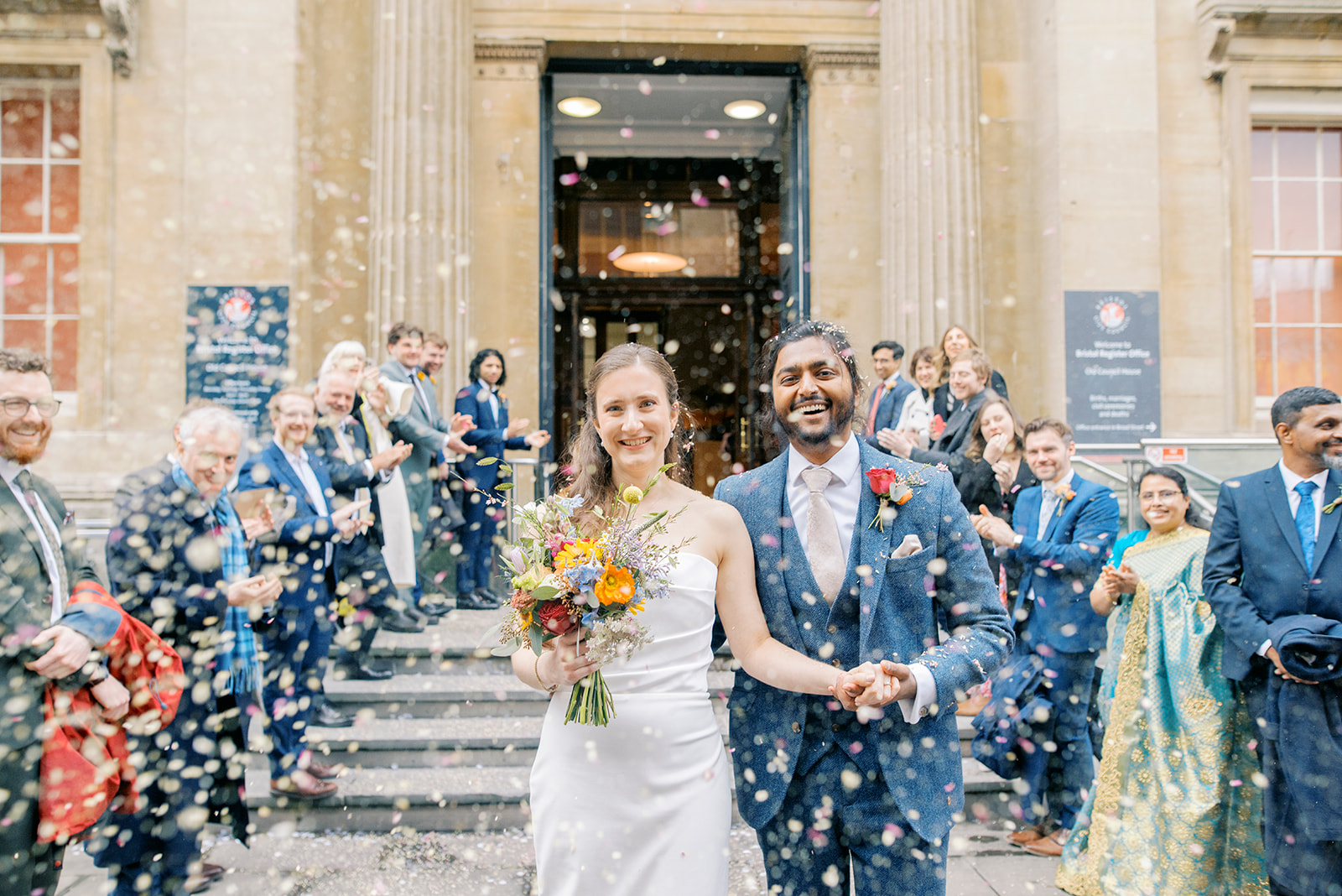 Scenes from a registry office wedding with photo locations around Bristol by Charlotte Sams Photography