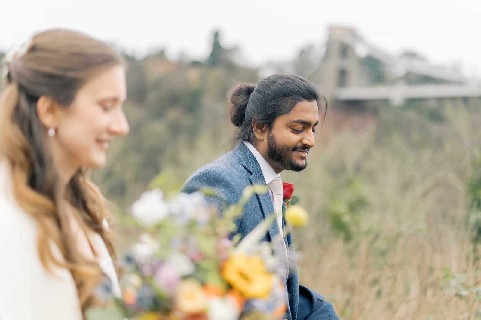 Scenes from a registry office wedding with photo locations around Bristol by Charlotte Sams Photography