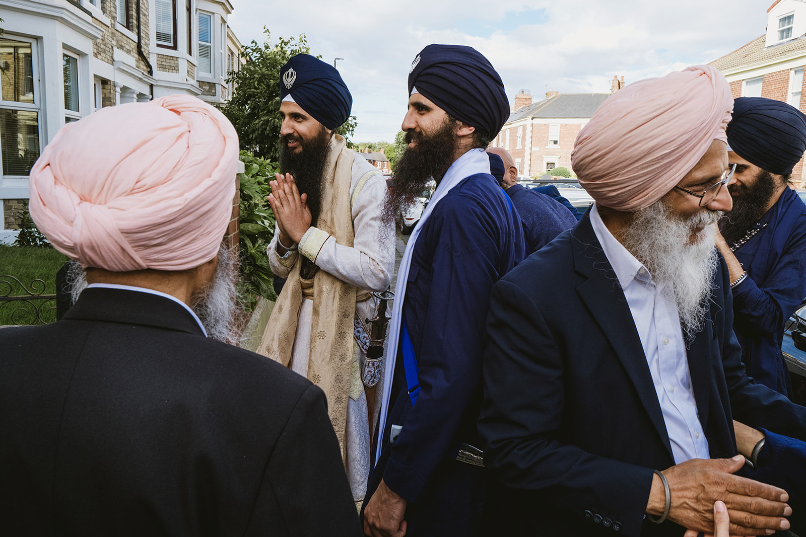 Peaceful, joyful and beautiful heartfelt natural moments from a Sikh wedding photographed in a modern documentary style with photographs by York Place Studios
