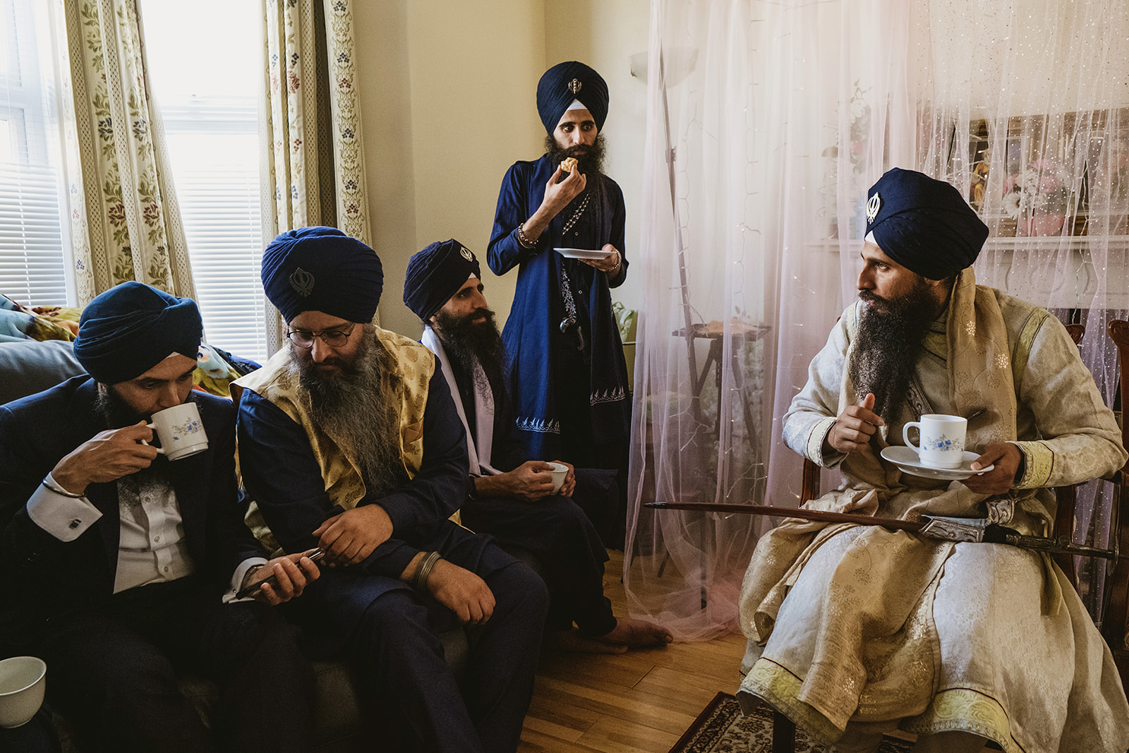 Authentic moments from a Sikh wedding photographed in a modern documentary style with photographs by York Place Studios