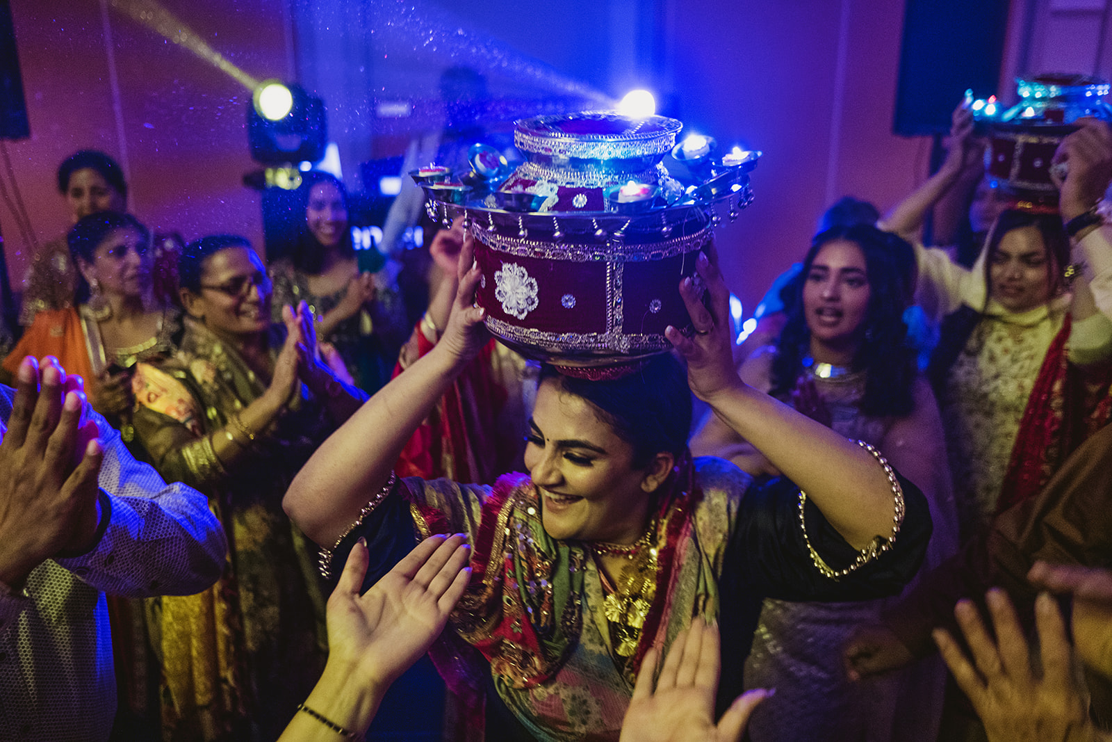 Peaceful, joyful and chaotic moments from a Sikh wedding photographed in a modern documentary style with photographs by York Place Studios