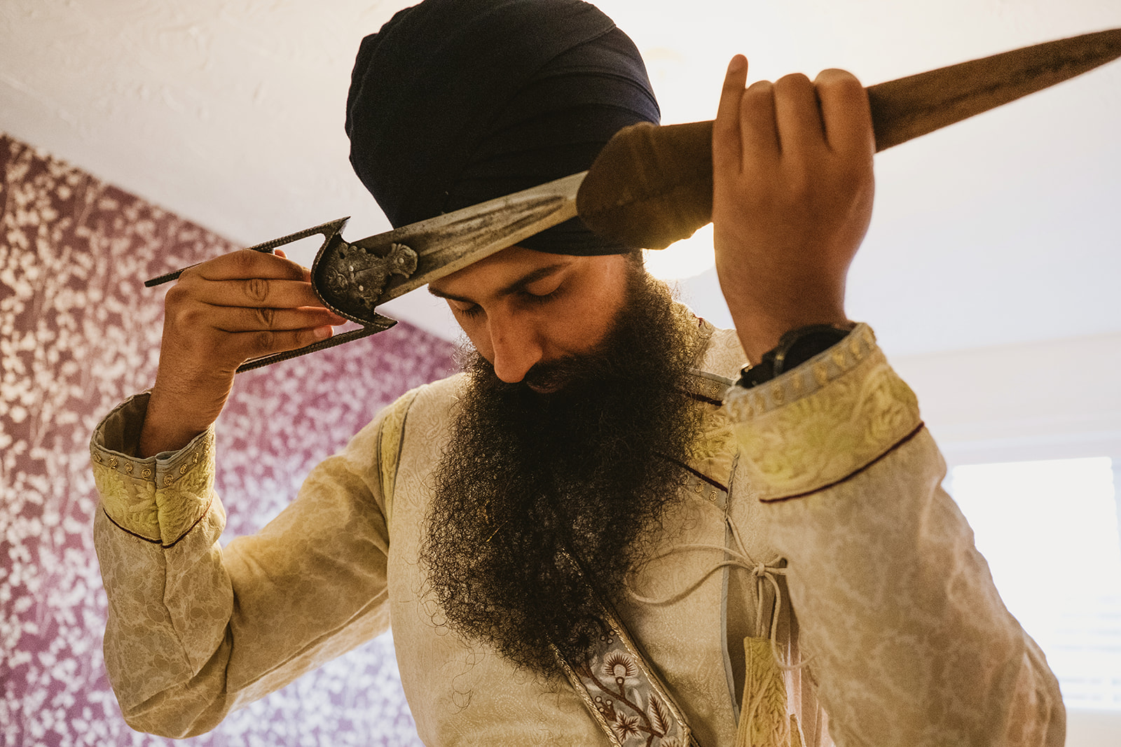 Peaceful, joyful and beautiful heartfelt natural moments from a Sikh wedding in Newcastle UK with photographs by York Place Studios