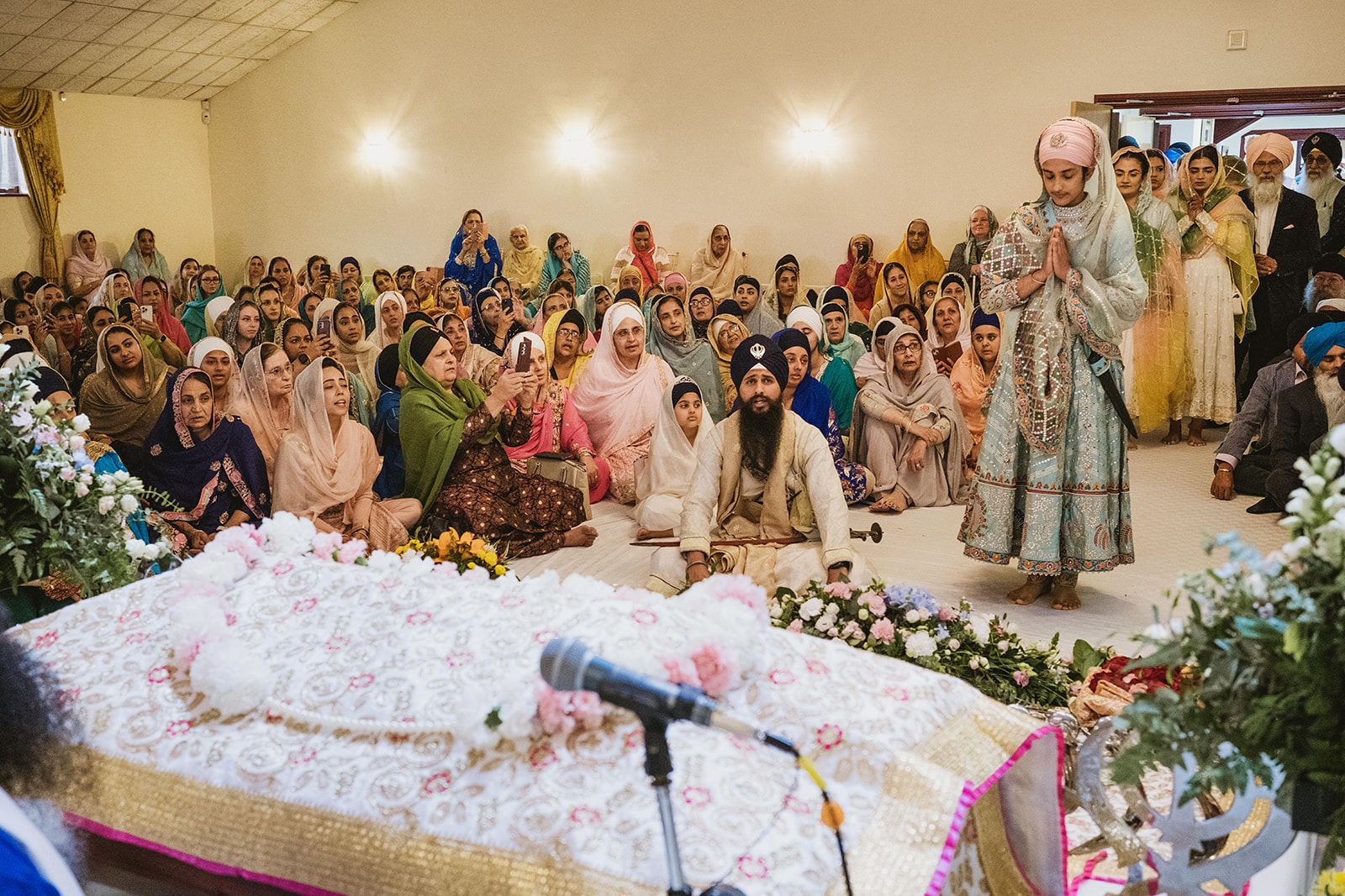 Peaceful, joyful and beautiful heartfelt natural moments from a Sikh wedding in Newcastle UK with photographs by York Place Studios