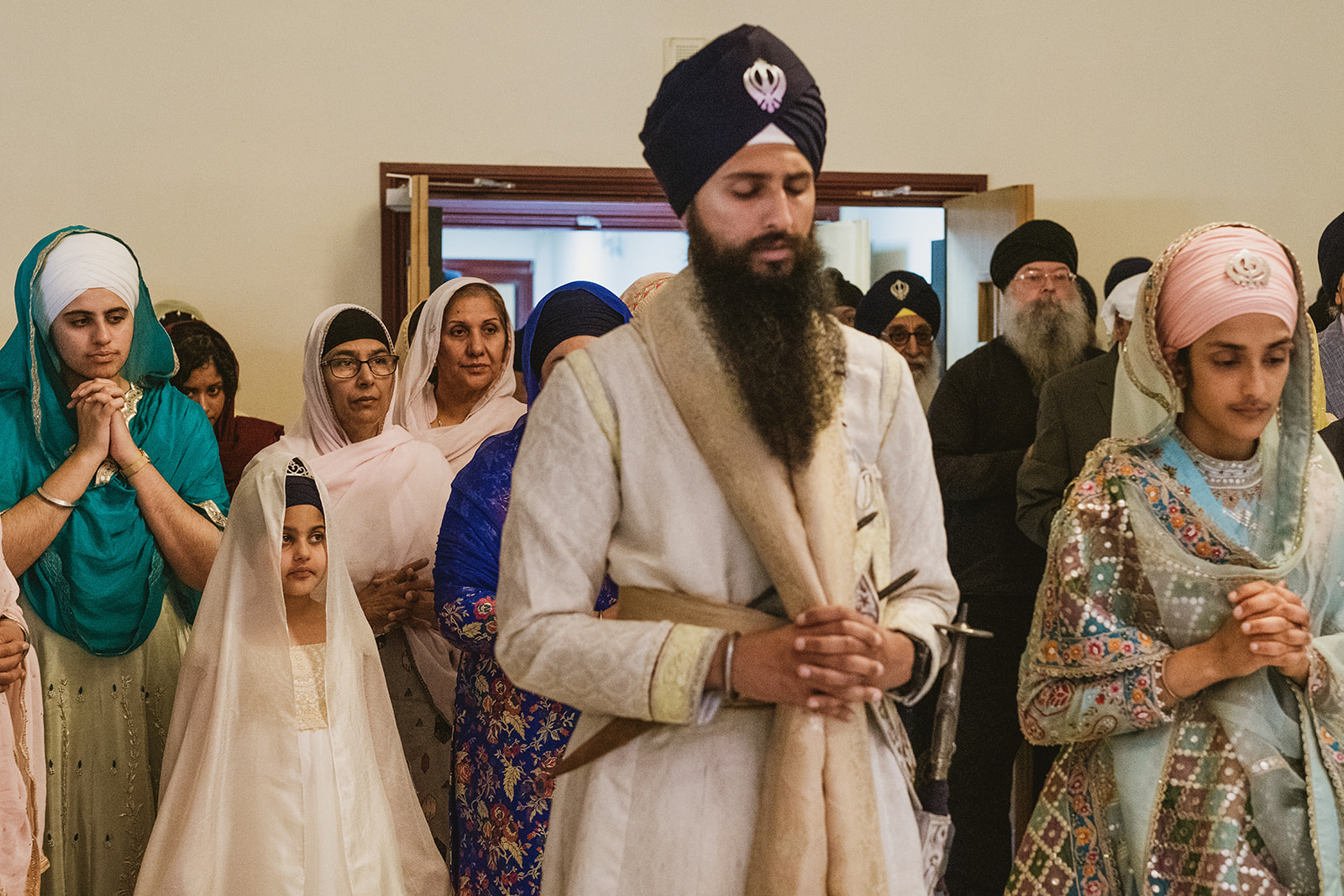 Peaceful, joyful and beautiful heartfelt natural moments from a Sikh wedding in Newcastle UK with photographs by York Place Studios