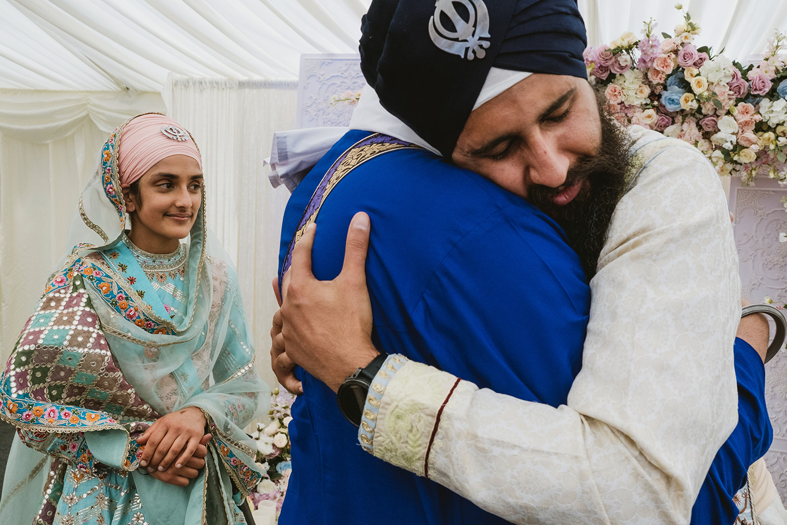 Peaceful, joyful and beautiful heartfelt natural moments from a Sikh wedding in Newcastle UK with photographs by York Place Studios