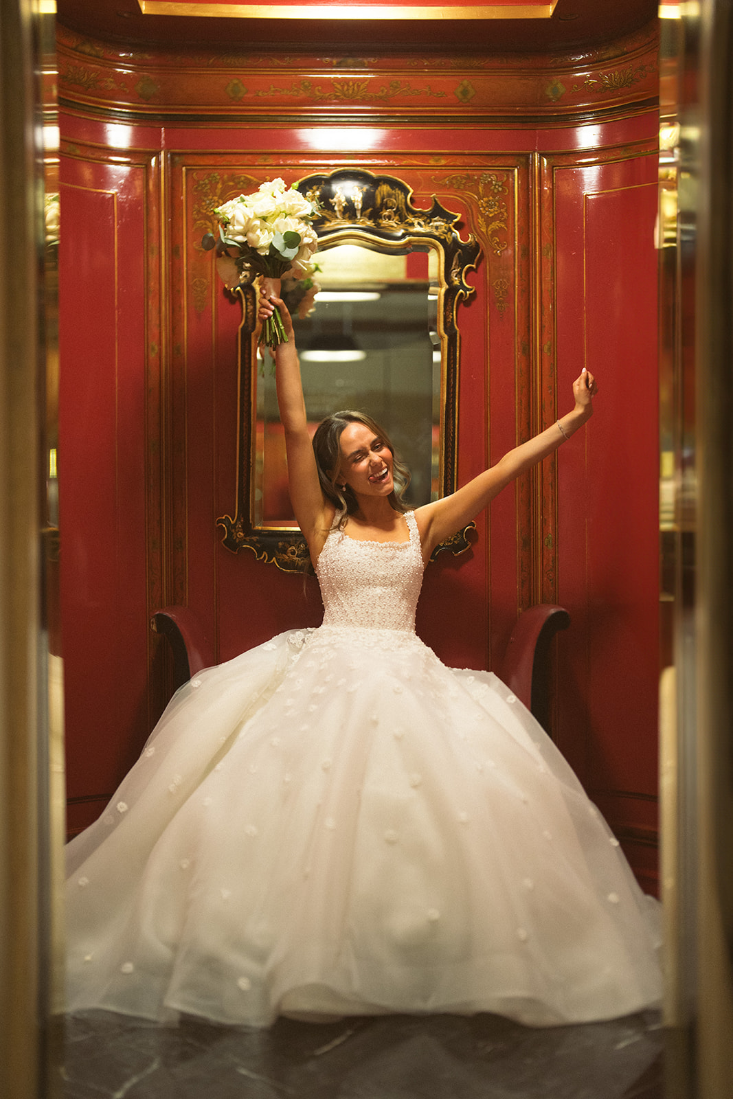 photograph of a luxury wedding at The Savoy in London with romantic floral styling and candlelight by Rachel Takes Pictures with Elegante by Michelle J