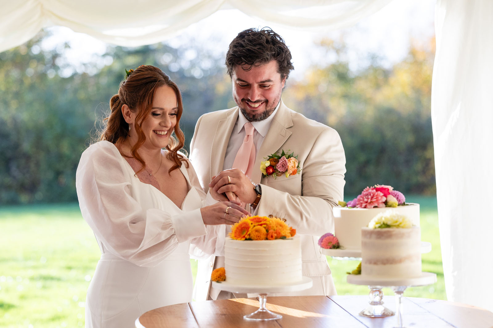 Colourful marquee wedding inspiration in the Shropshire countryside