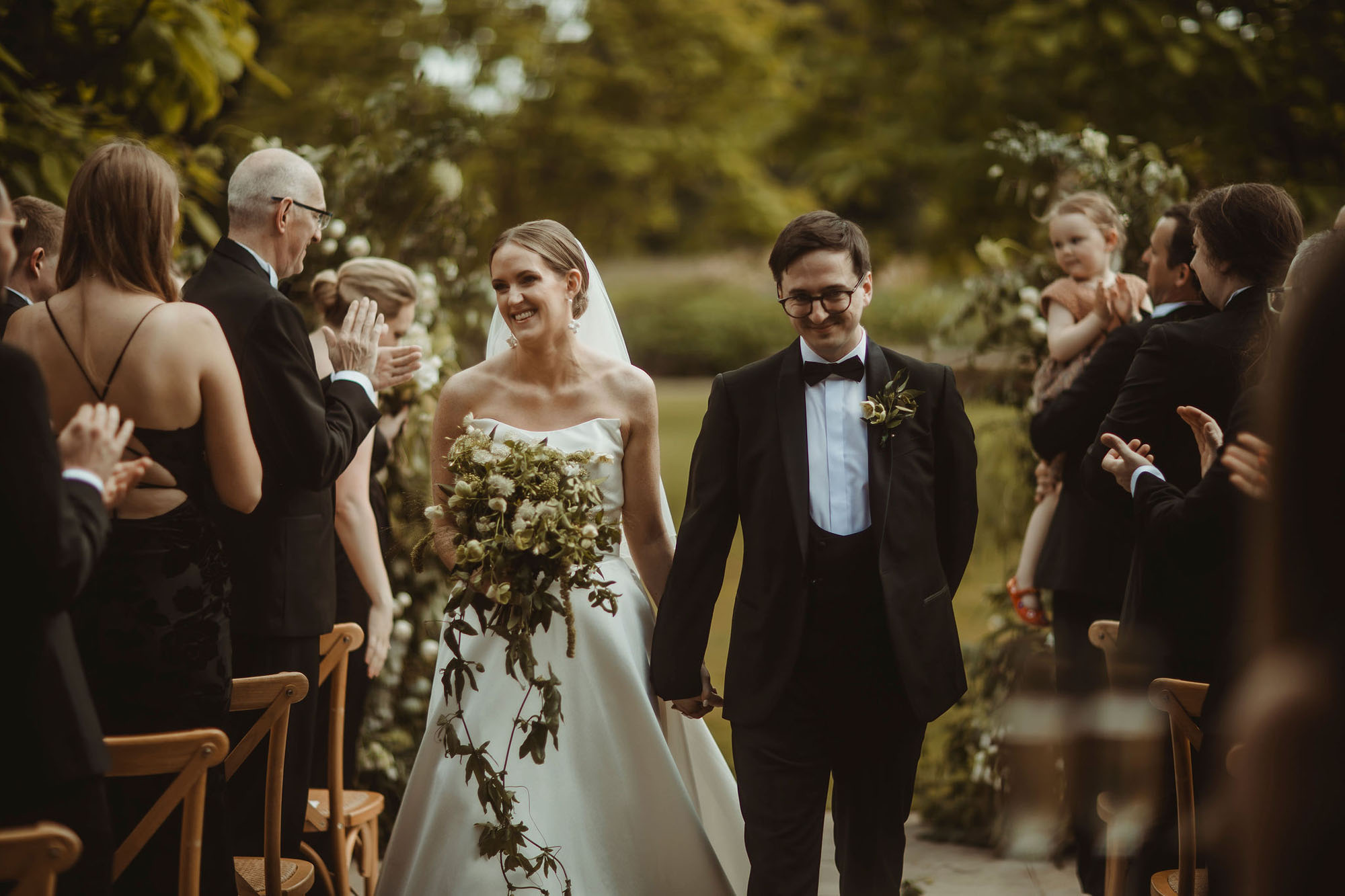 Timelessly elegant, untamed florals for Adam & Nikki’s breathtaking Yorkshire wedding, with Jemma Khan Studios and Christopher Western Photography