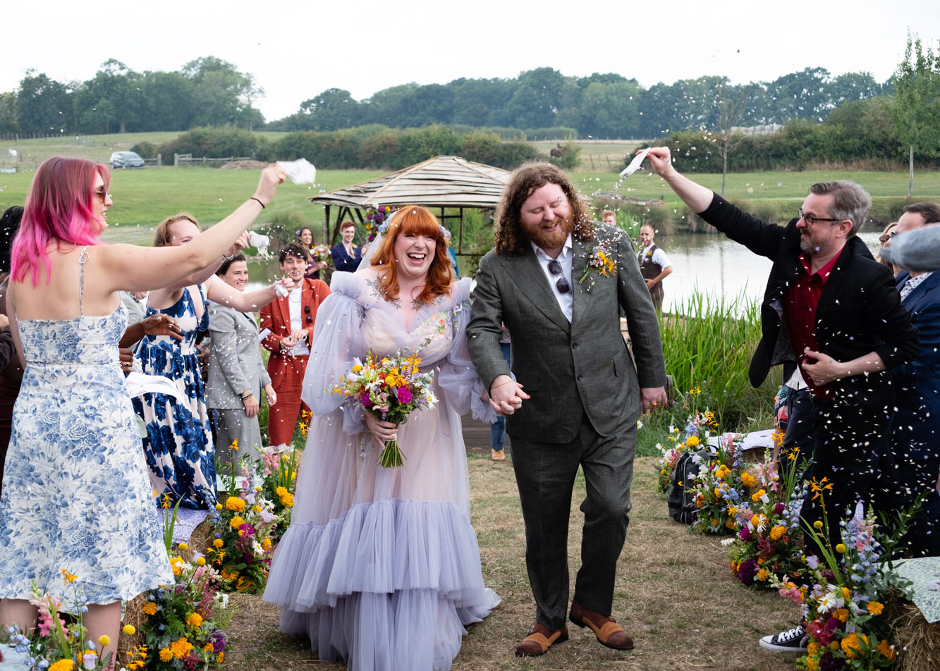 The loveliest meadow wedding for Chloe & Sam in Kent, with Max Milne Photography