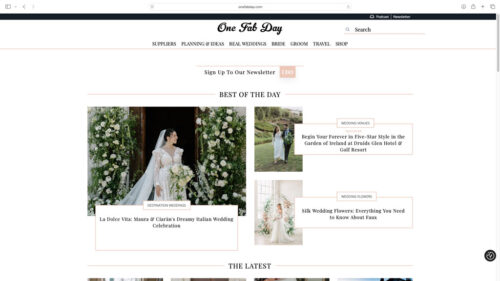 One Fab Day Ireland wedding blog