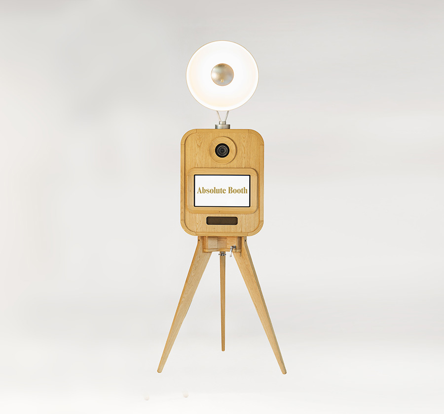 Luxury wedding photobooth hire London | modern lighting