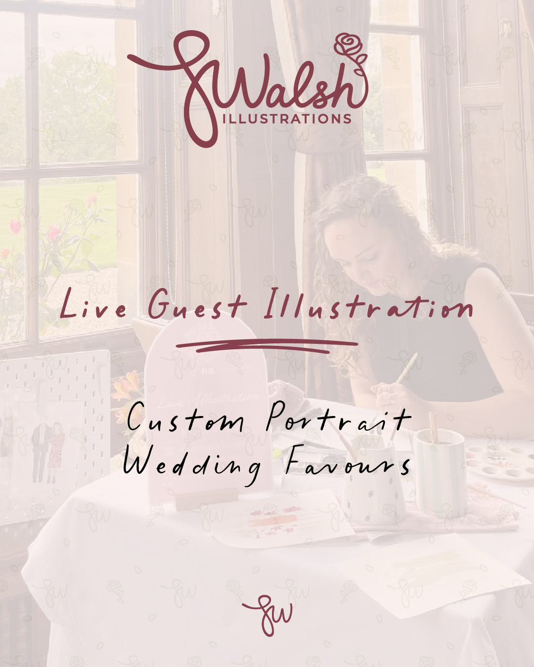 Wedding artist in Yorkshire | S Walsh Illustrations