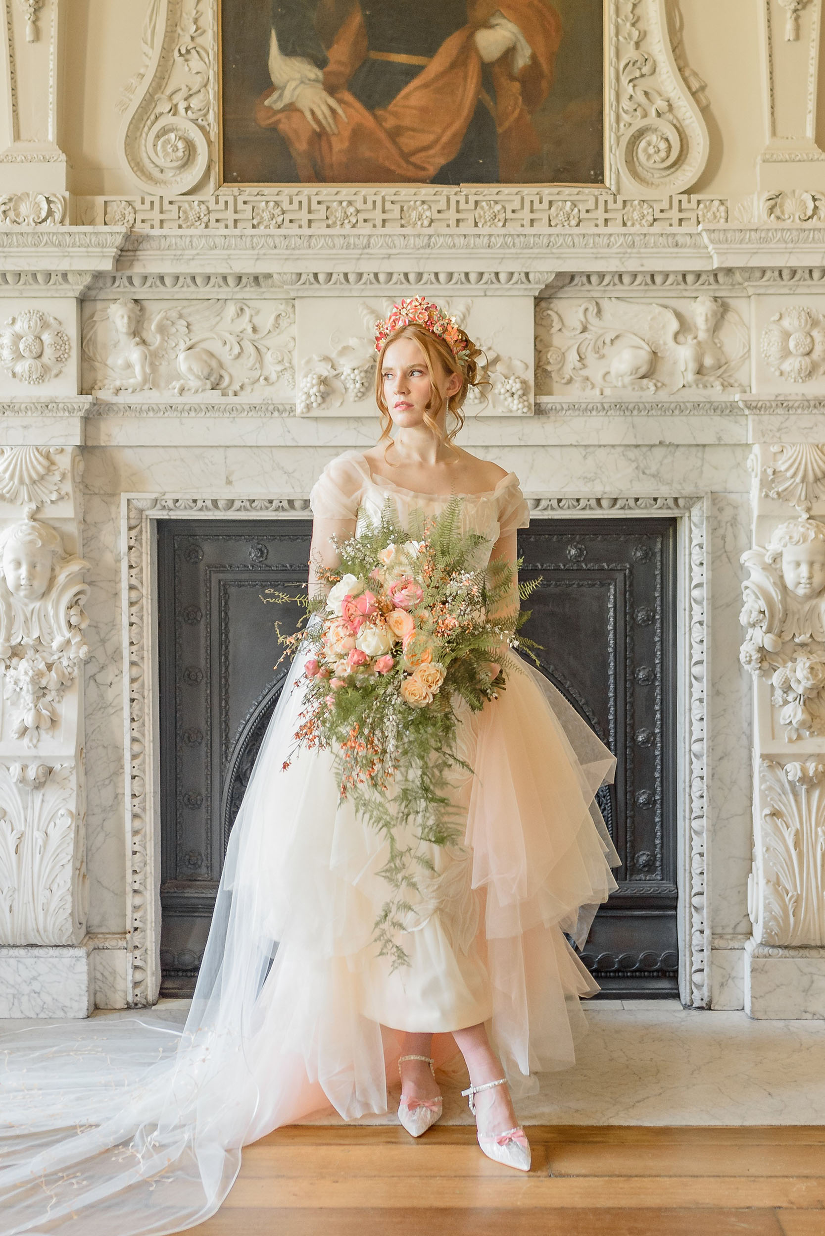 Couture fantasy wedding dress by Felicity Westmacott Bespoke Bridal in Dorking, Surrey | Tanya Flannagan Photography