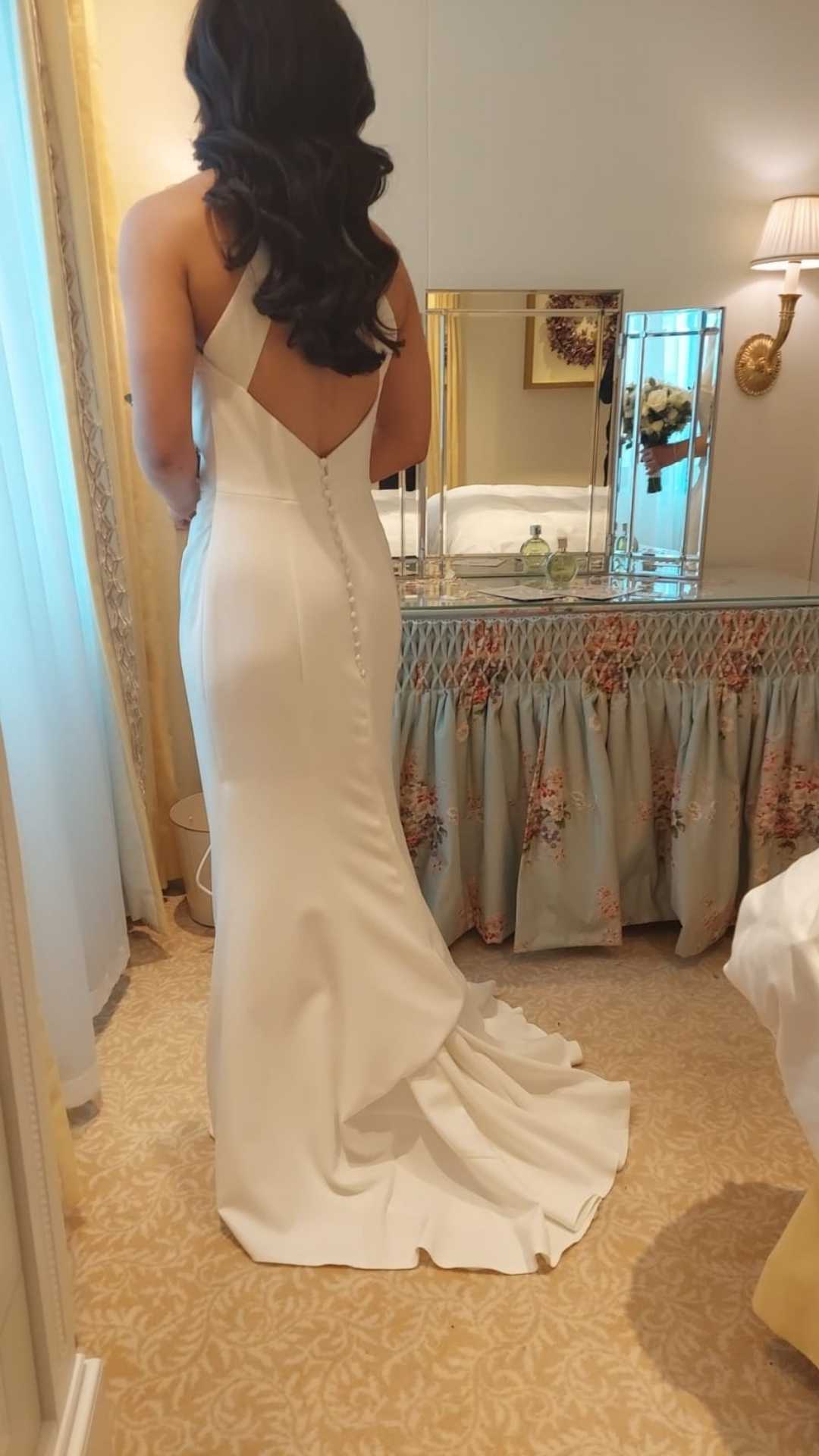 bride dressed by London UK bridal dresser Silver Silver