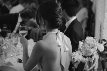 Bride close up of dress detail by Tom Aizenberg Photography London