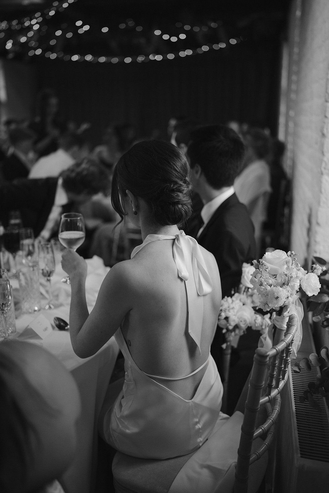 Bride close up of dress detail by Tom Aizenberg Photography London